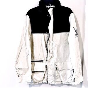 Nautica Coat Outer Shell/Inner Detachable Puffer Jacket Navy Blue/White Size L